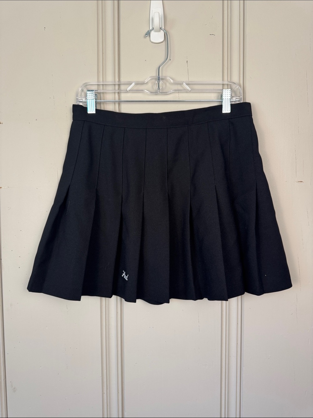 Vintage Head Sportswear NWT Pleated Tennis Skirt Black Size 14 USA Made 80s 90s
